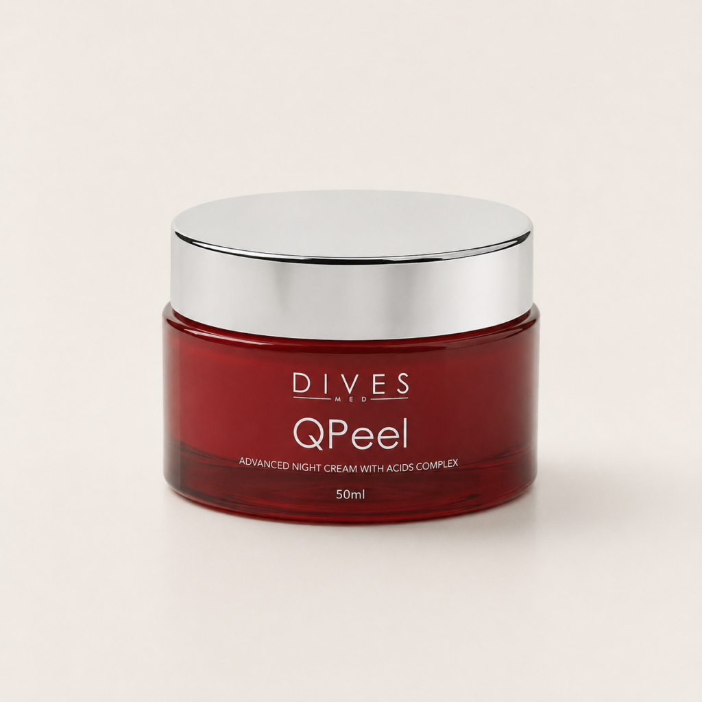 DIVES MED QPeel Advanced Night Cream With Acids Complex – depigmentujący krem na noc z kwasami 50 ml